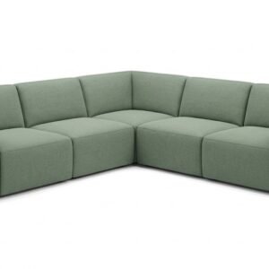 Canapé d'angle modulable vert sauge — Très bon état